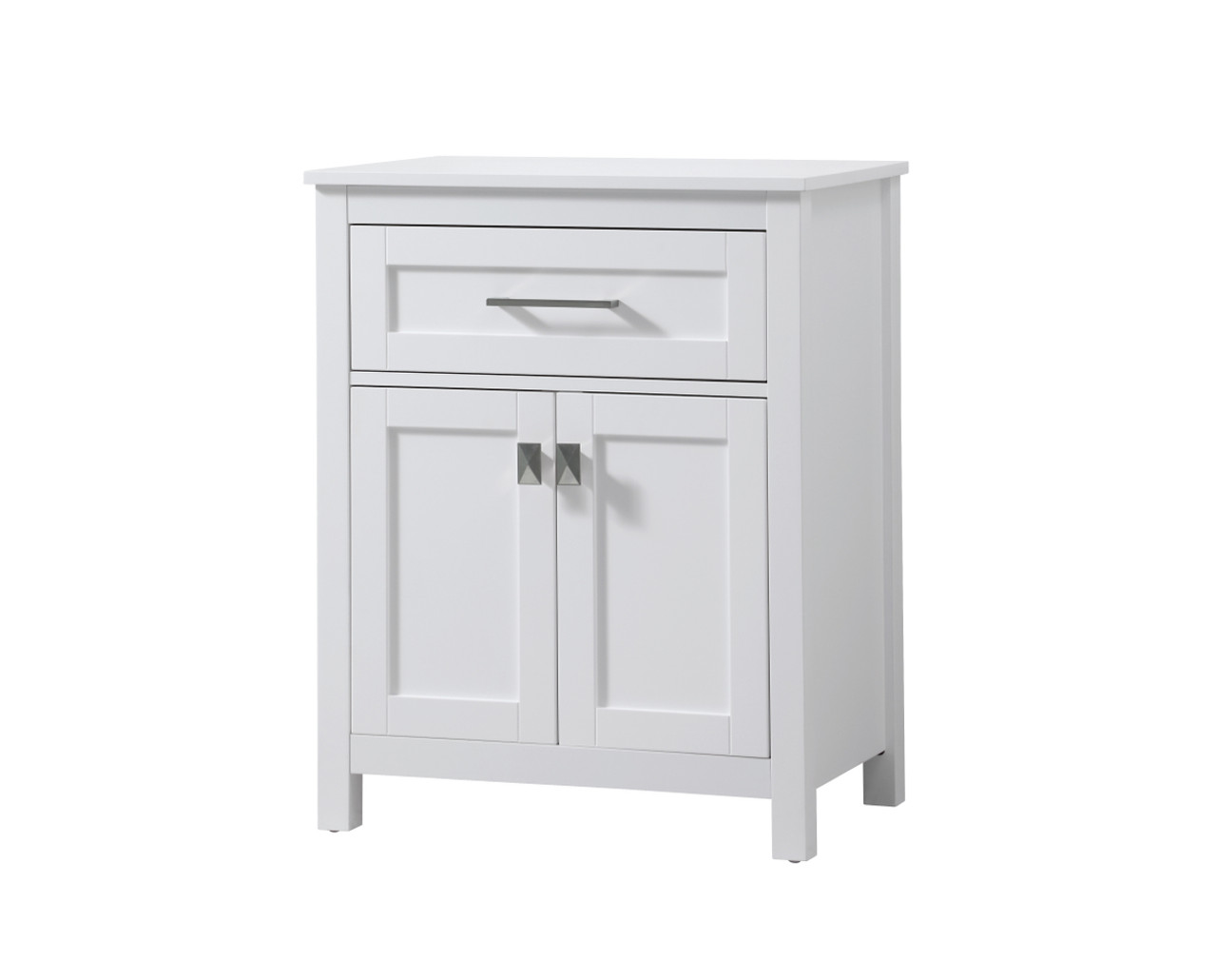 ELEGANT KITCHEN AND BATH SC012430WH 24 Inch Wide Bathroom Storage Freestanding Cabinet In White ELEGANT KITCHEN AND BATH SC012430WH 24 Inch Wide Bathroom Storage Freestanding Cabinet In White