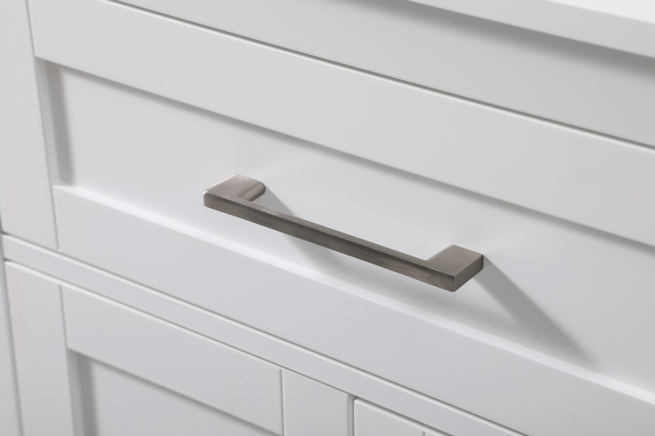 ELEGANT KITCHEN AND BATH SC012430WH 24 Inch Wide Bathroom Storage Freestanding Cabinet In White ELEGANT KITCHEN AND BATH SC012430WH 24 Inch Wide Bathroom Storage Freestanding Cabinet In White