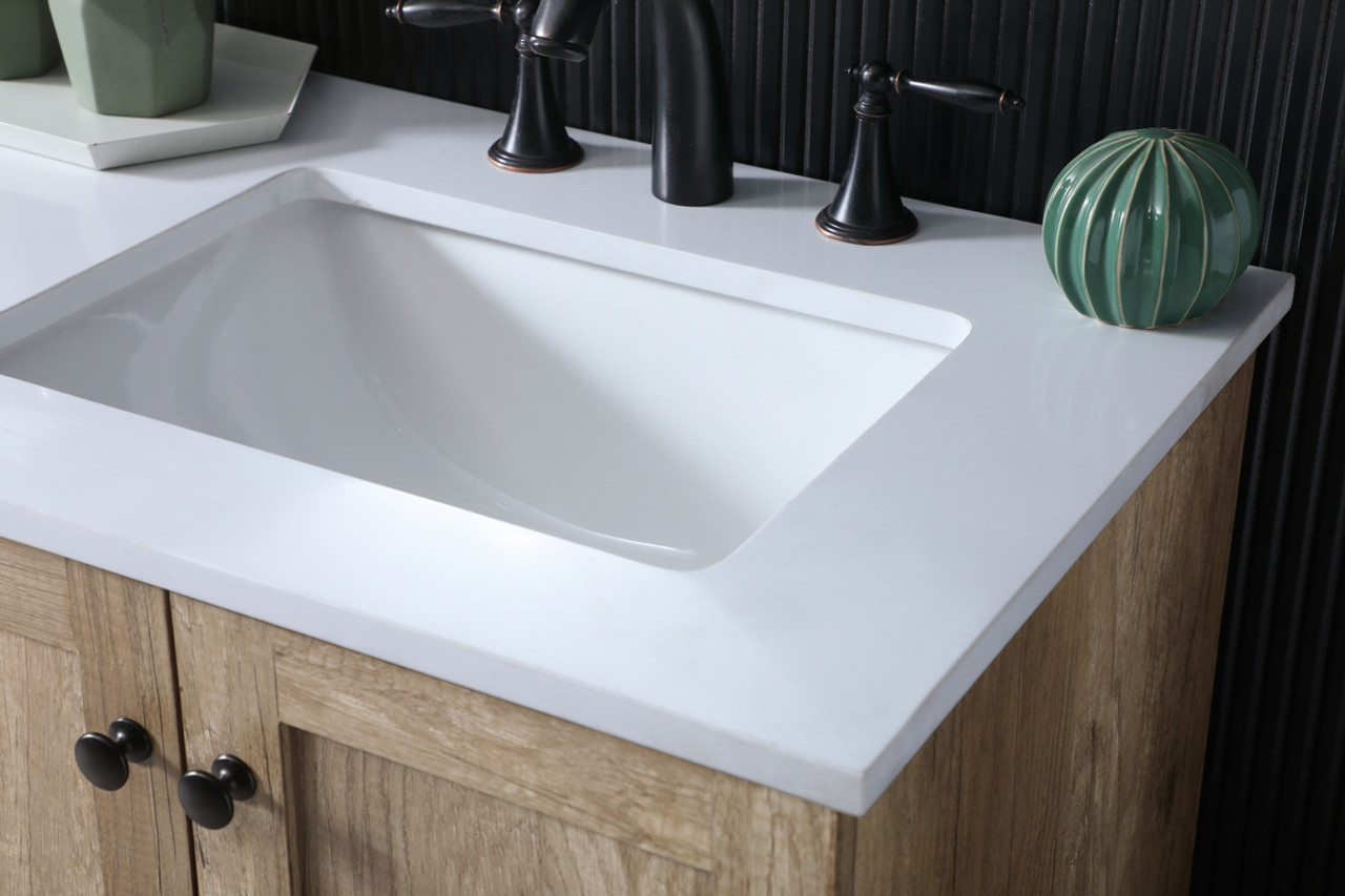 ELEGANT KITCHEN AND BATH VF2860DNT 60 Inch Double Bathroom Vanity In Natural Oak