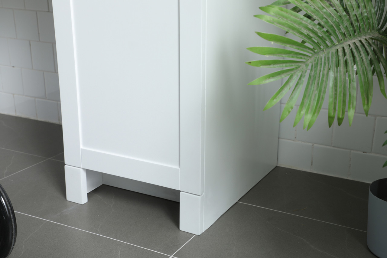 ELEGANT KITCHEN AND BATH VF14960WH 60 Inch ADA Compliant Bathroom Vanity In White ELEGANT KITCHEN AND BATH VF14960WH 60 Inch ADA Compliant Bathroom Vanity In White