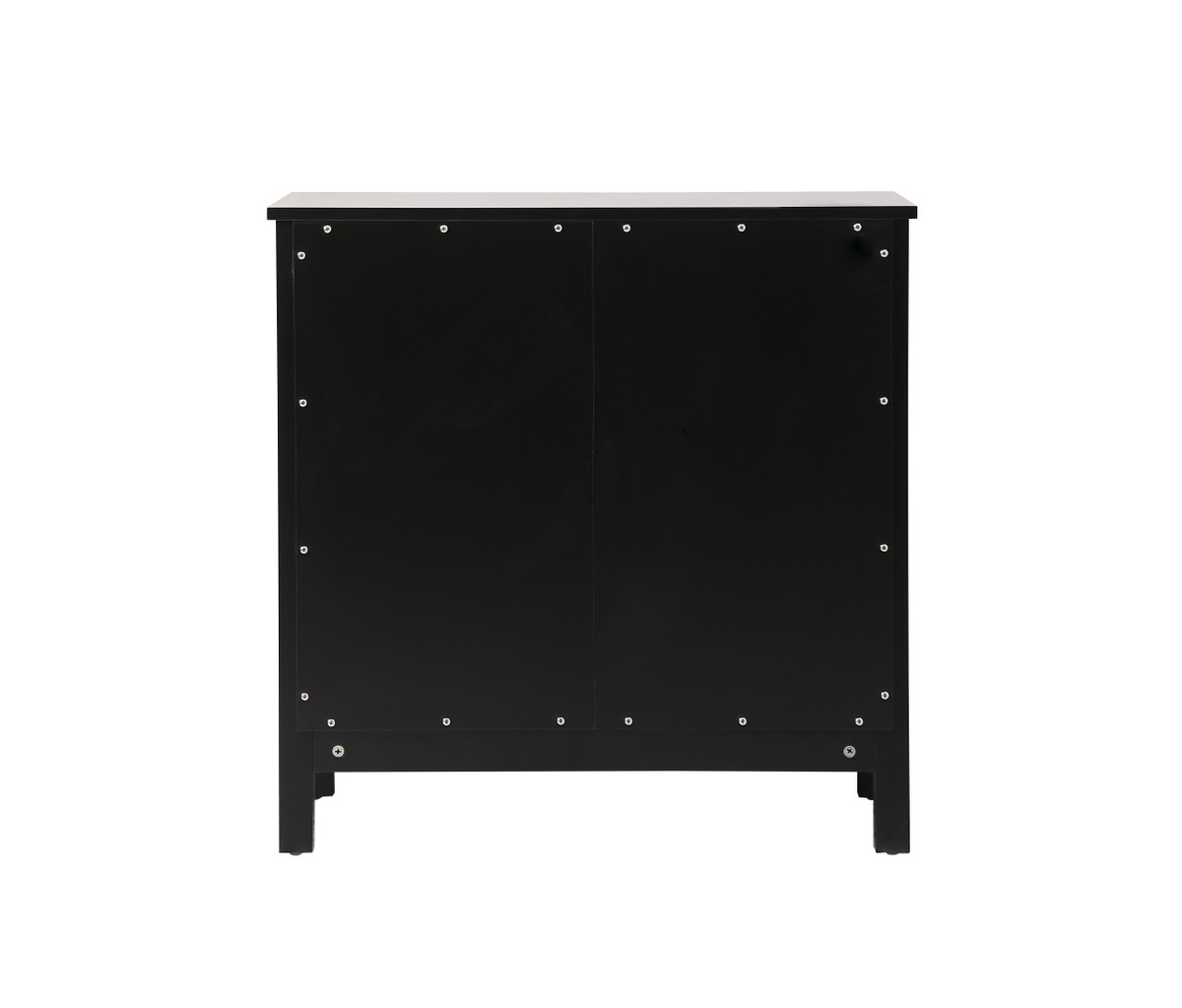 ELEGANT KITCHEN AND BATH SC013030BK 30 Inch Wide Bathroom Storage Freestanding Cabinet In Black
