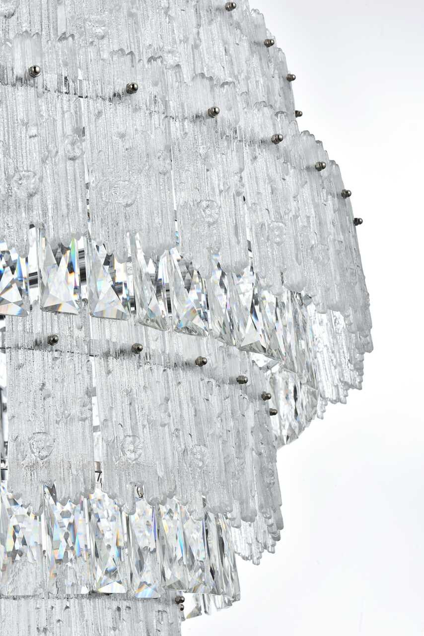 ELEGANT LIGHTING 1780D36C Emilia 36 inch Chandelier in Chrome