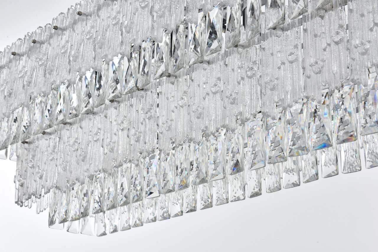 ELEGANT LIGHTING 1780G50C Emilia 50 inch Chandelier in Chrome