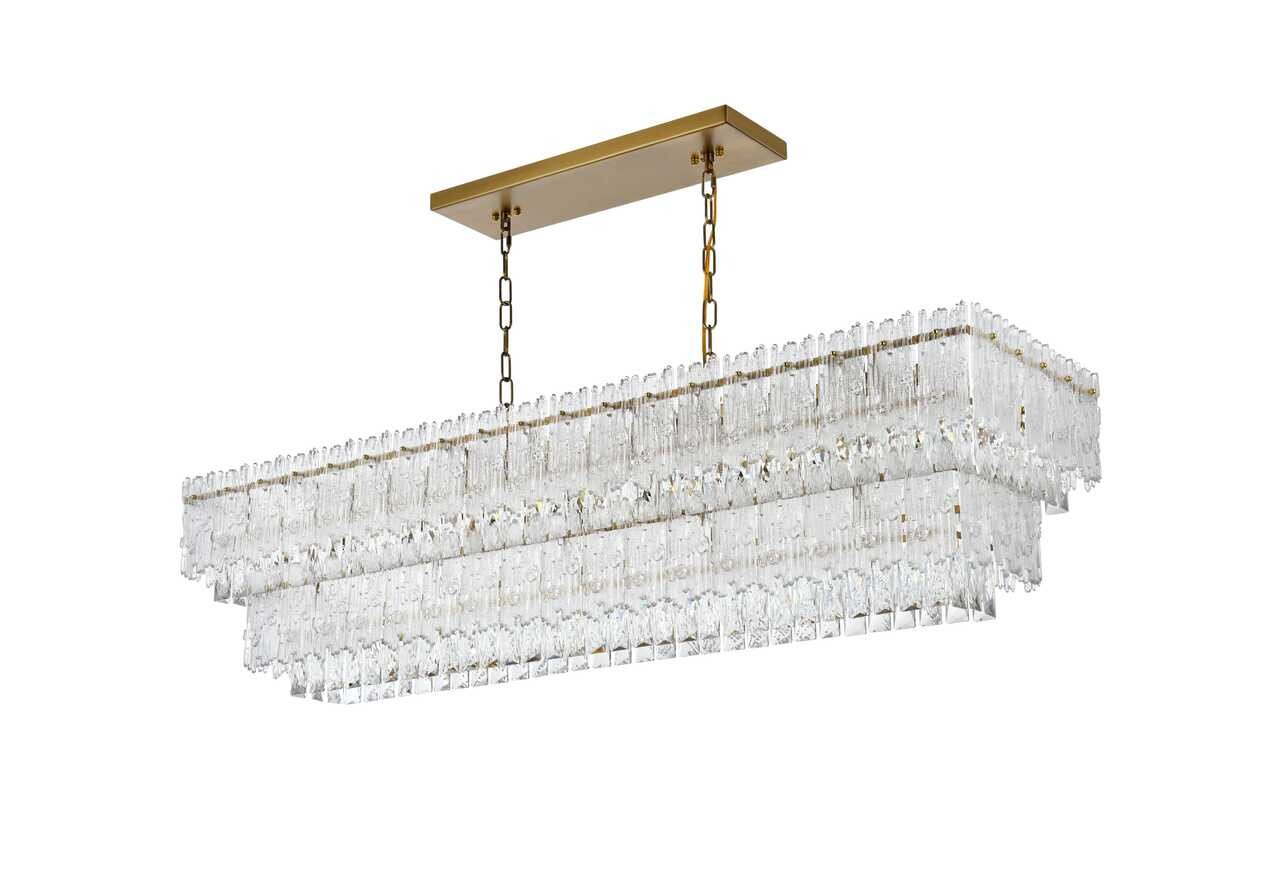 ELEGANT LIGHTING 1780G50SG Emilia 50 inch Chandelier in Satin Gold ELEGANT LIGHTING 1780G50SG Emilia 50 inch Chandelier in Satin Gold