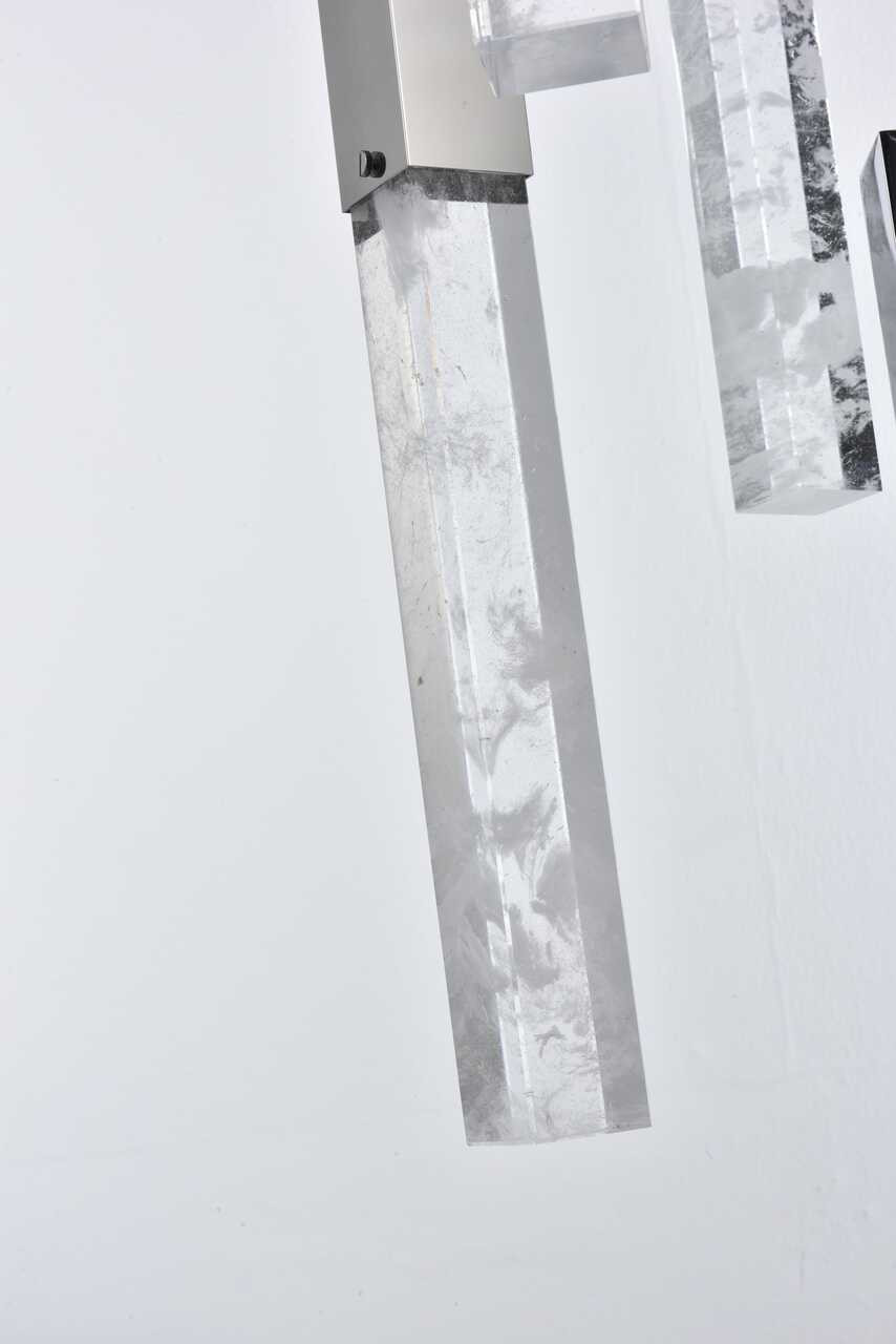 ELEGANT LIGHTING 2088D32C Aurora 32 inch Pendant in Chrome