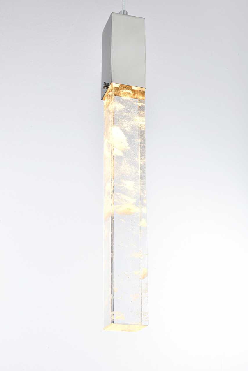 ELEGANT LIGHTING 2088D32C Aurora 32 inch Pendant in Chrome