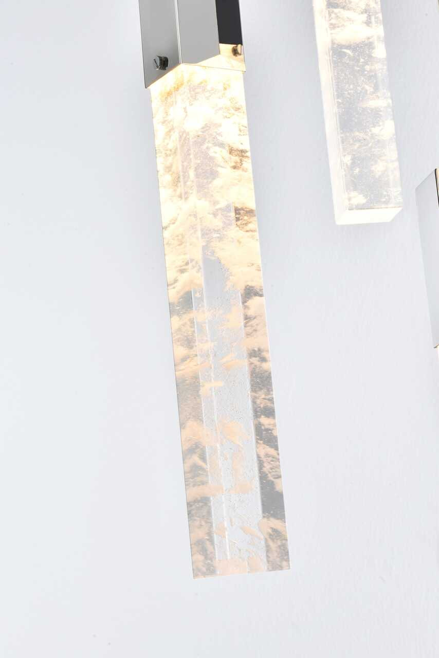 ELEGANT LIGHTING 2088D42C Aurora 42 inch Pendant in Chrome