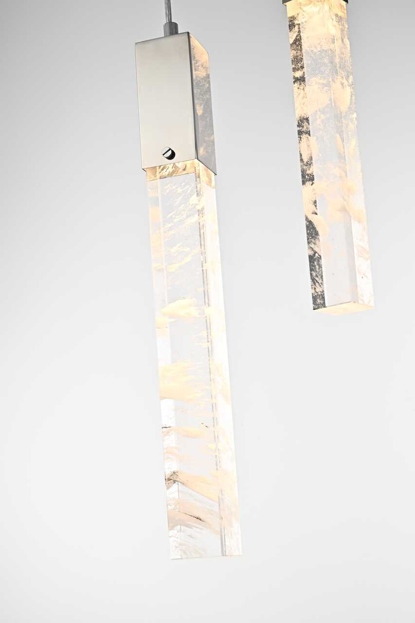 ELEGANT LIGHTING 2088D42C Aurora 42 inch Pendant in Chrome