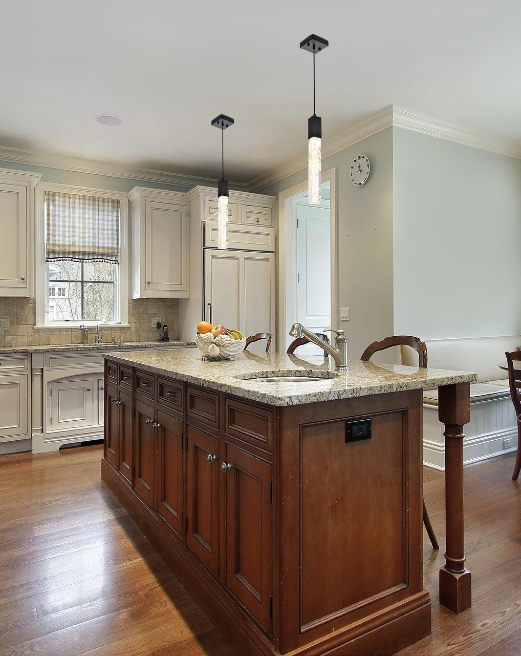 ELEGANT LIGHTING 2088D5BK Aurora 5 inch Pendant in Black ELEGANT LIGHTING 2088D5BK Aurora 5 inch Pendant in Black