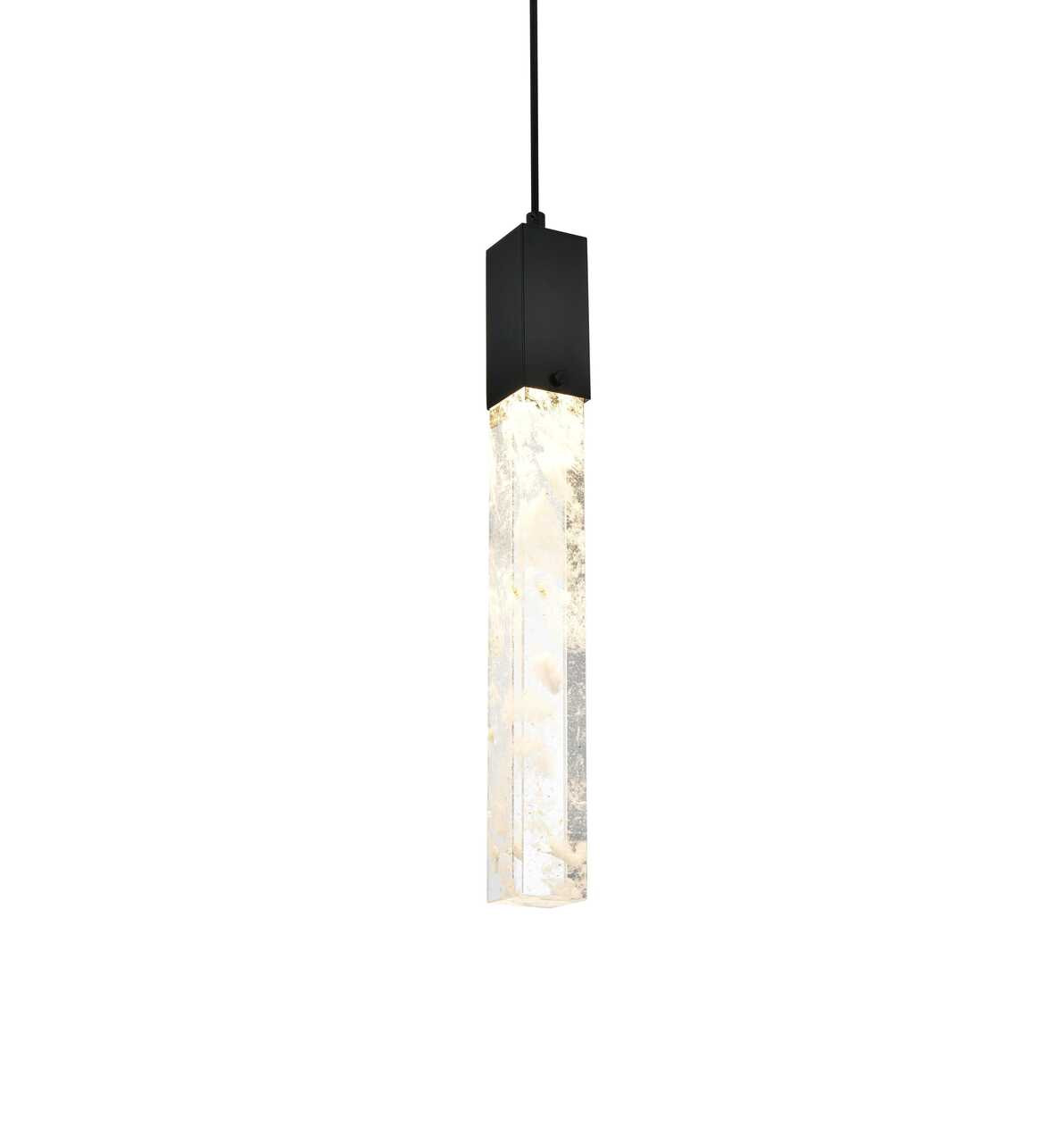 ELEGANT LIGHTING 2088D5BK Aurora 5 inch Pendant in Black ELEGANT LIGHTING 2088D5BK Aurora 5 inch Pendant in Black