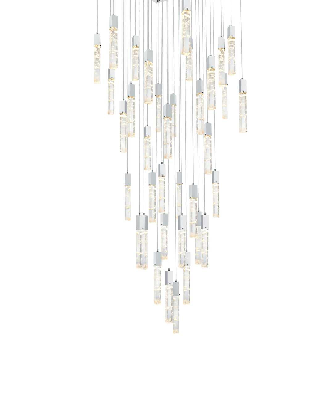 ELEGANT LIGHTING 2088G42C Aurora 42 inch Chandelier in Chrome