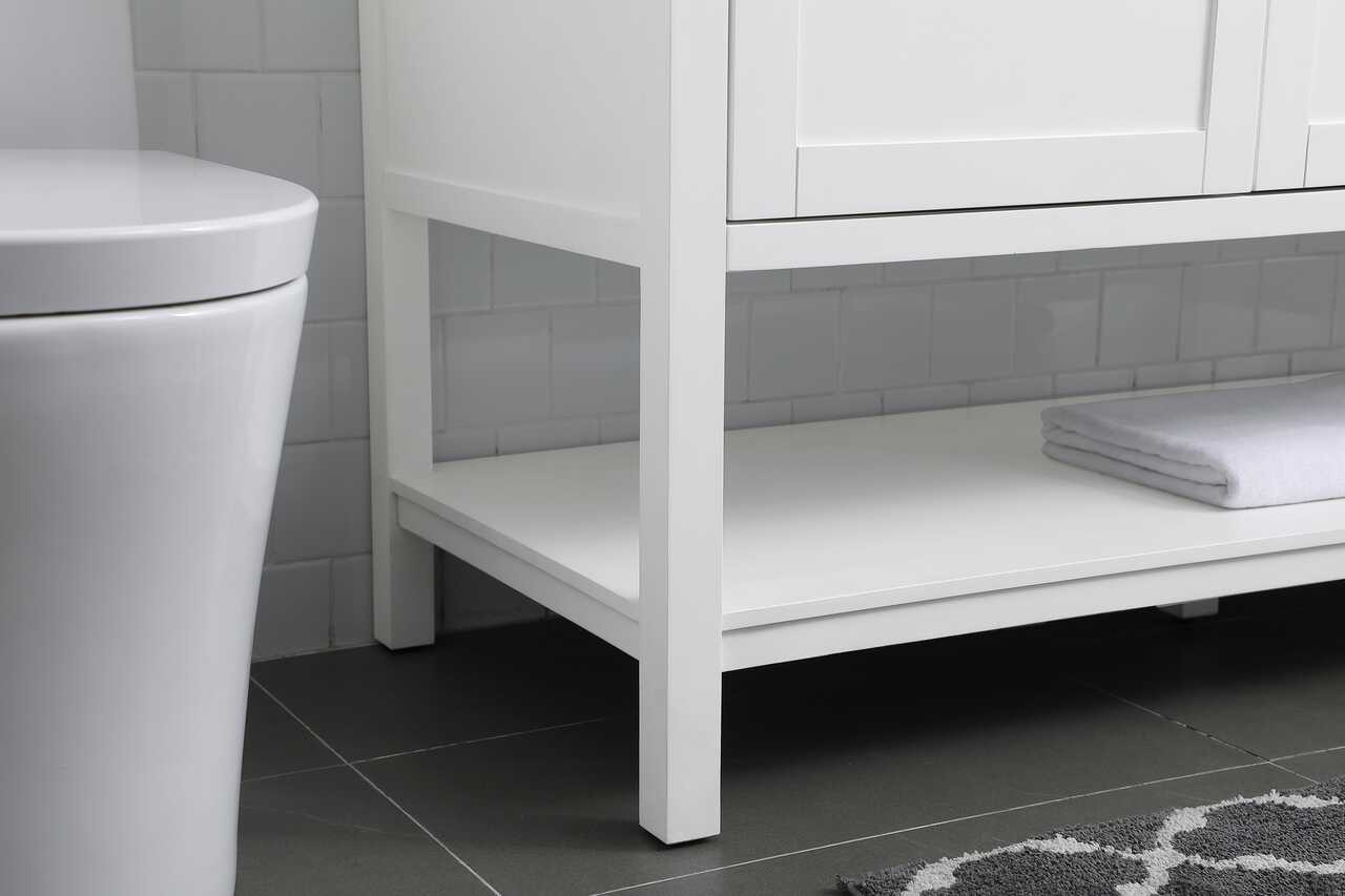ELEGANT KITCHEN AND BATH VF22254DWH 54 Inch Double Bathroom Vanity In White