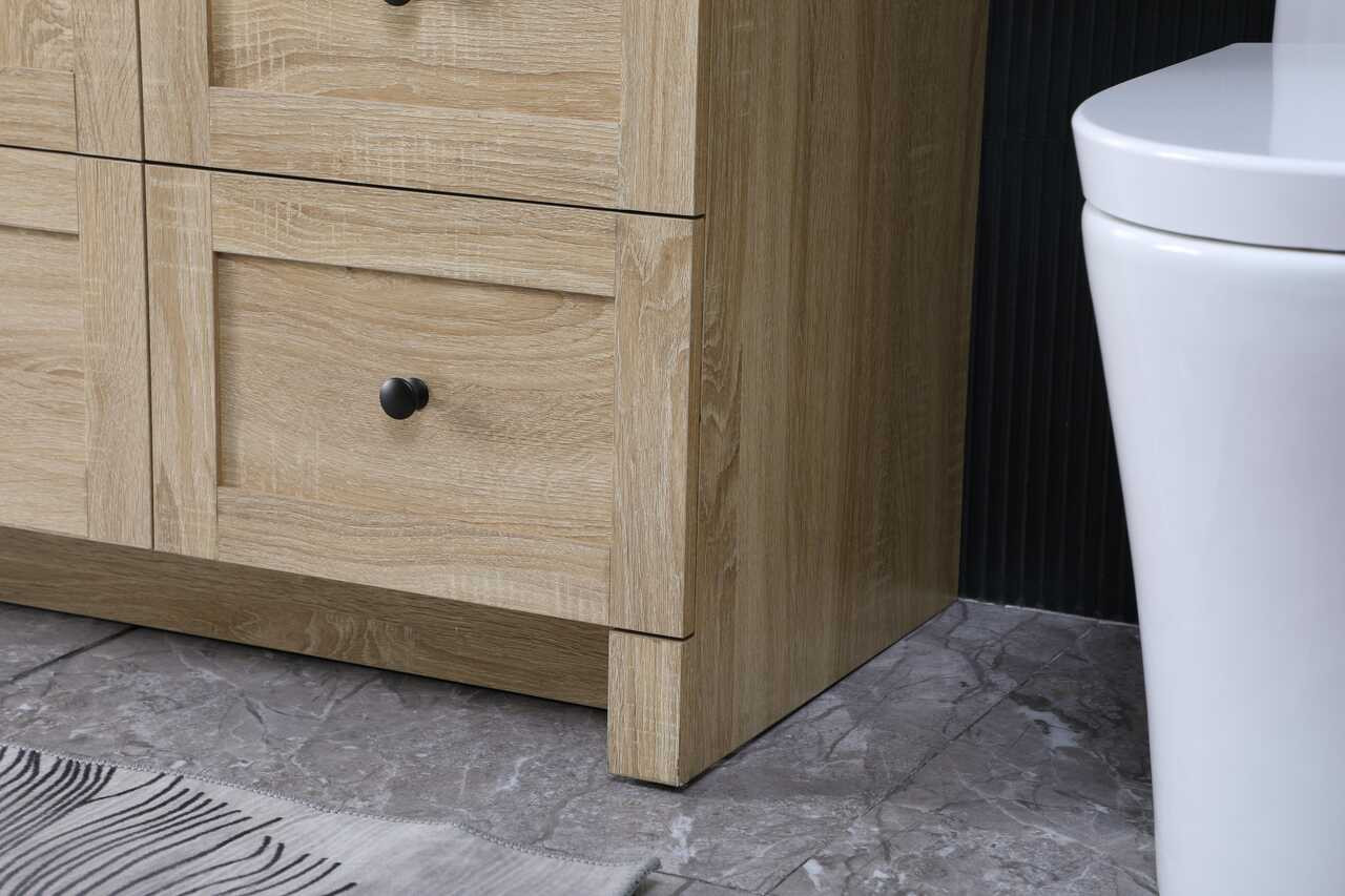 ELEGANT KITCHEN AND BATH VF2860MW 60 Inch Single Bathroom Vanity In Mango Wood