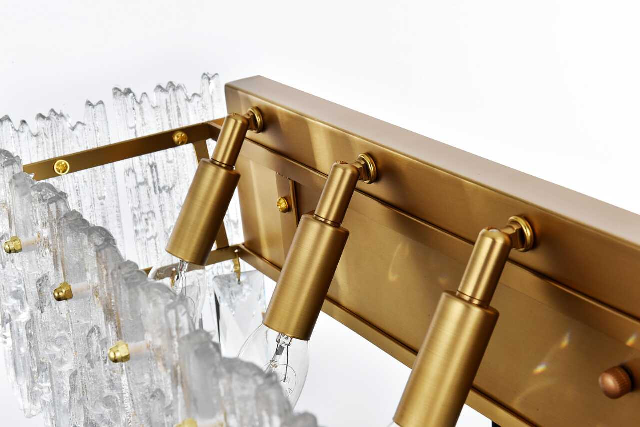 ELEGANT LIGHTING 1780W19SG Emilia 19 inch Wall Sconce in Satin Gold