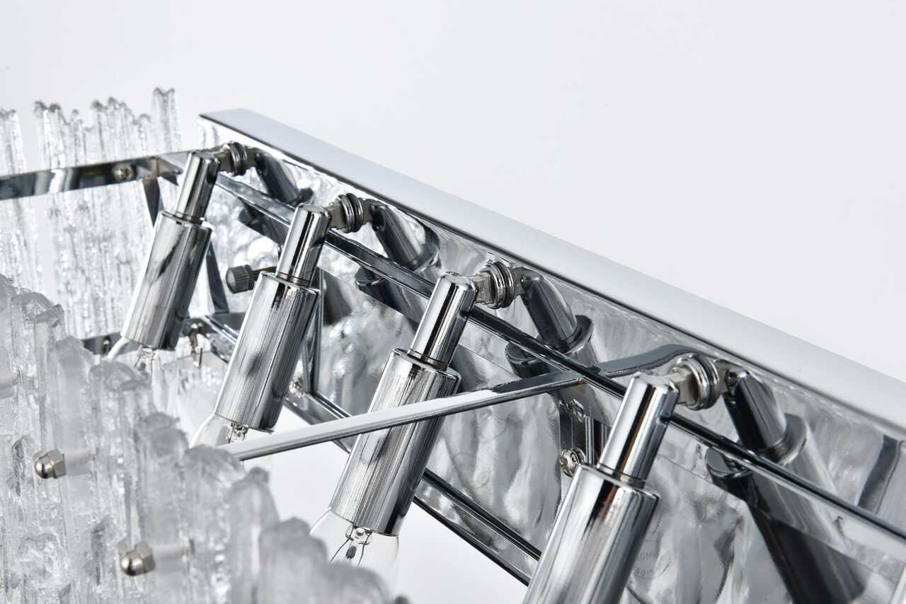 ELEGANT LIGHTING 1780W27C Emilia 27 inch Wall Sconce in Chrome