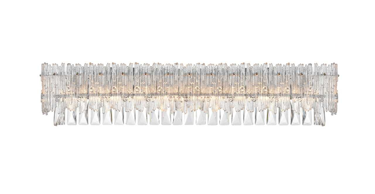 ELEGANT LIGHTING 1780W35C Emilia 34.5 inch Wall Sconce in Chrome