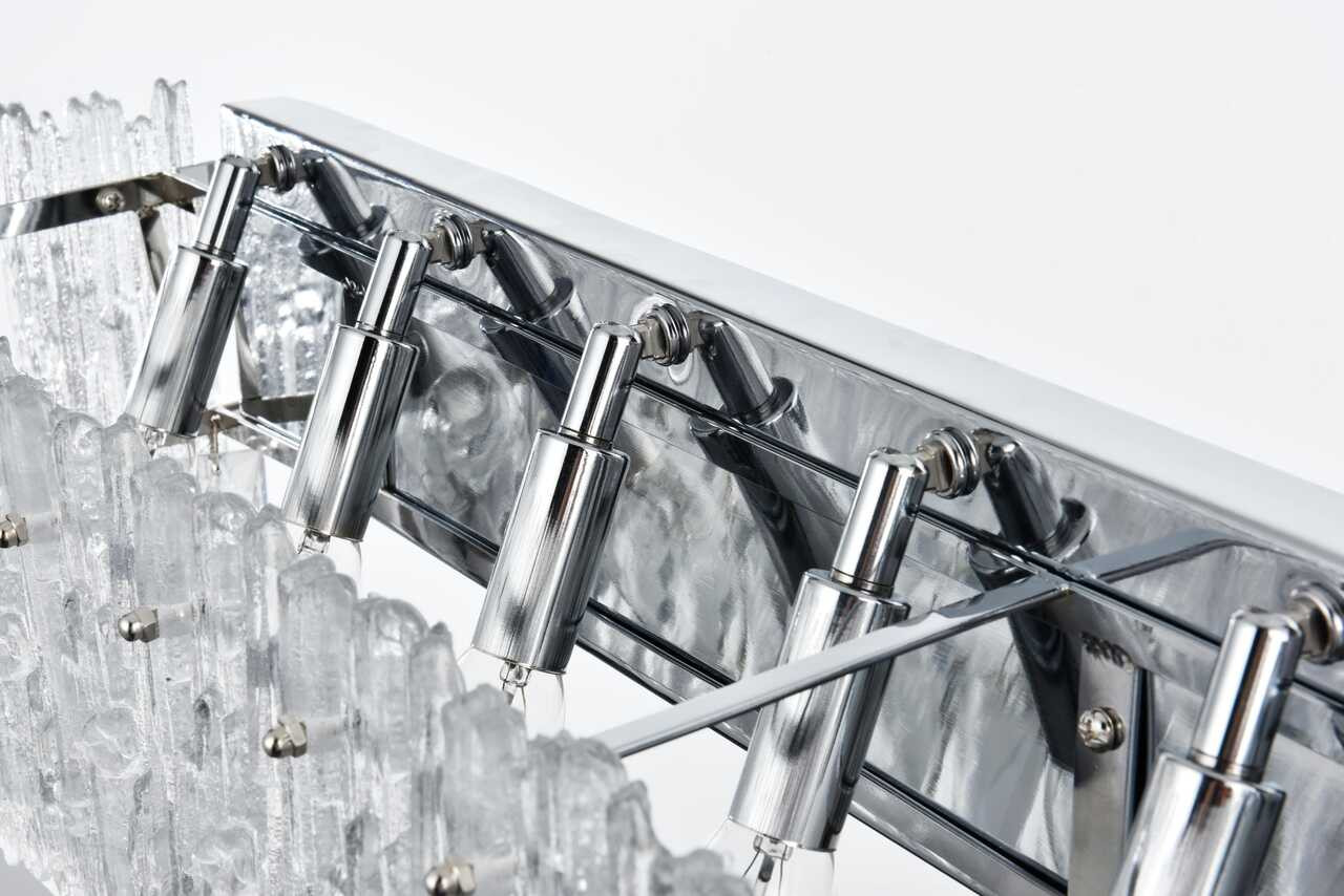 ELEGANT LIGHTING 1780W35C Emilia 34.5 inch Wall Sconce in Chrome