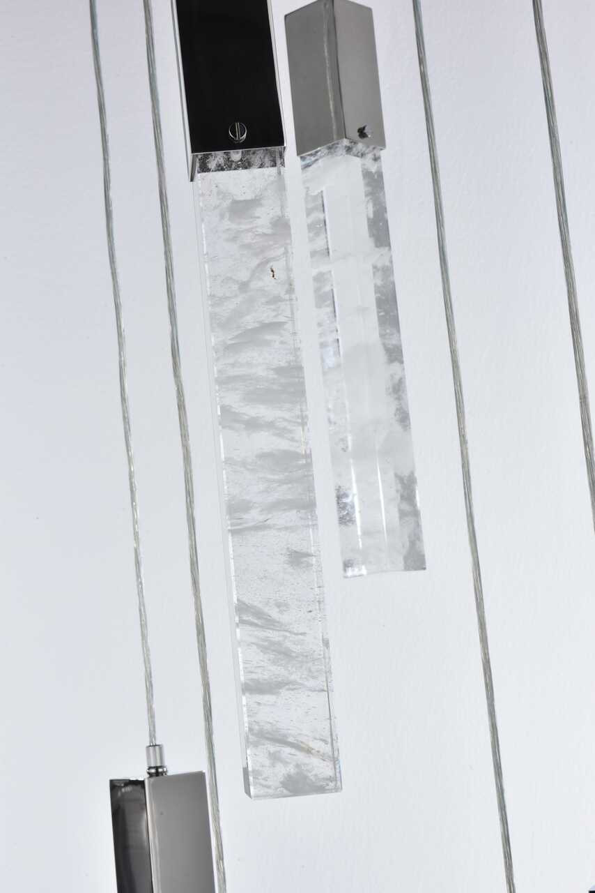 ELEGANT LIGHTING 2088D20C Aurora 20 inch Pendant in Chrome