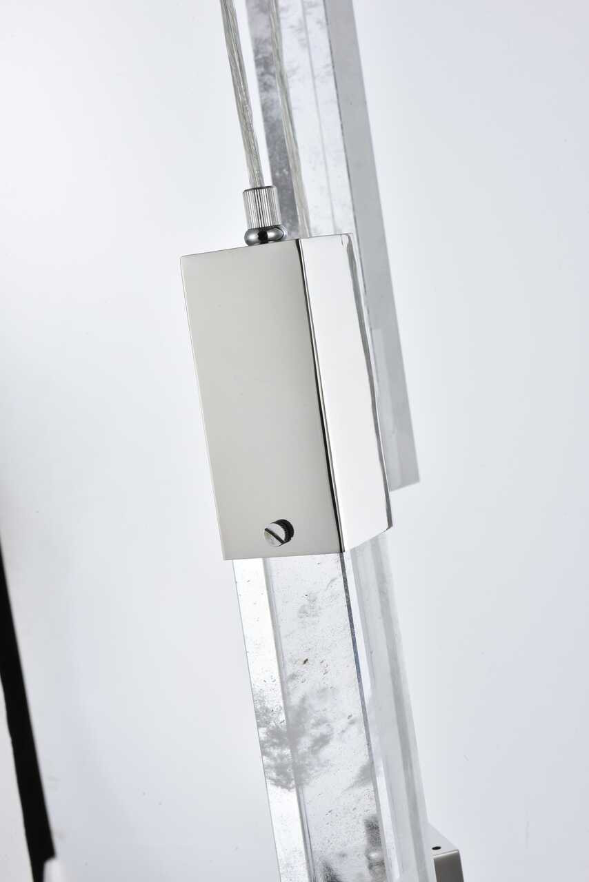 ELEGANT LIGHTING 2088D20C Aurora 20 inch Pendant in Chrome