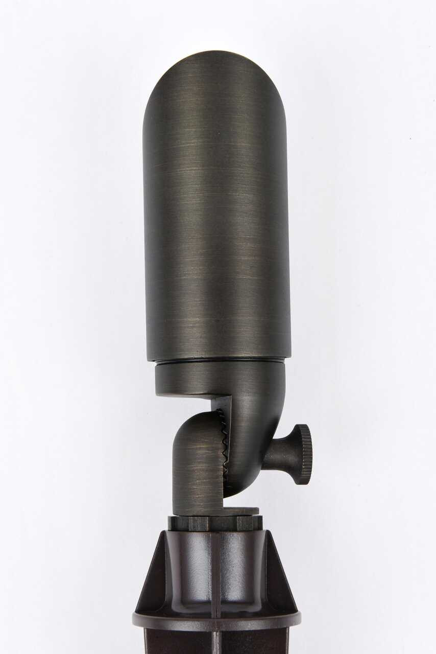 ELITCO LIGHTING C050-DB Outdoor 12V Cast Brass spot light 1.75 inch Wide x 4.5 inch High in Dark Bronze