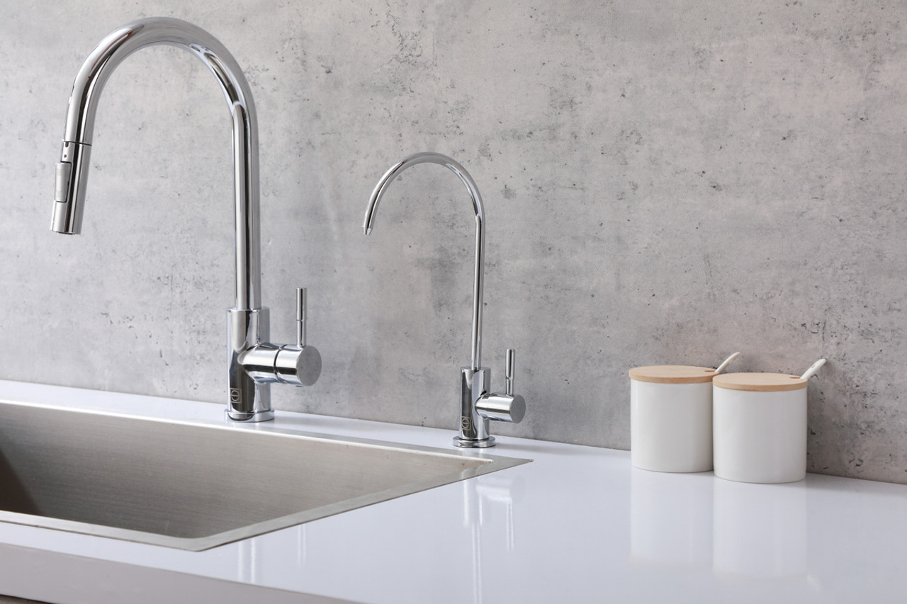 ELEGANT KITCHEN AND BATH FAK-303PCH Rian Single Handle Cold Water Dispenser in Chrome