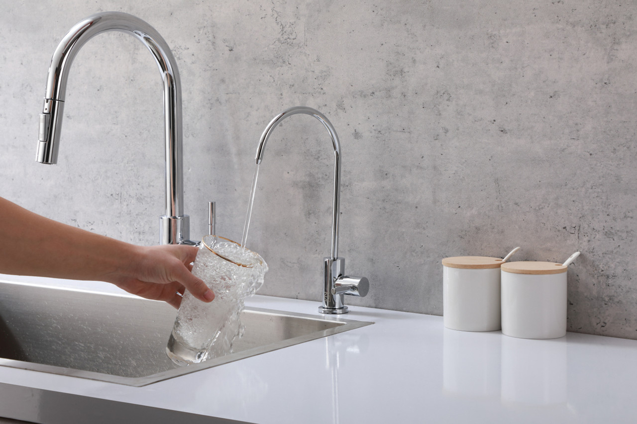 ELEGANT KITCHEN AND BATH FAK-303PCH Rian Single Handle Cold Water Dispenser in Chrome
