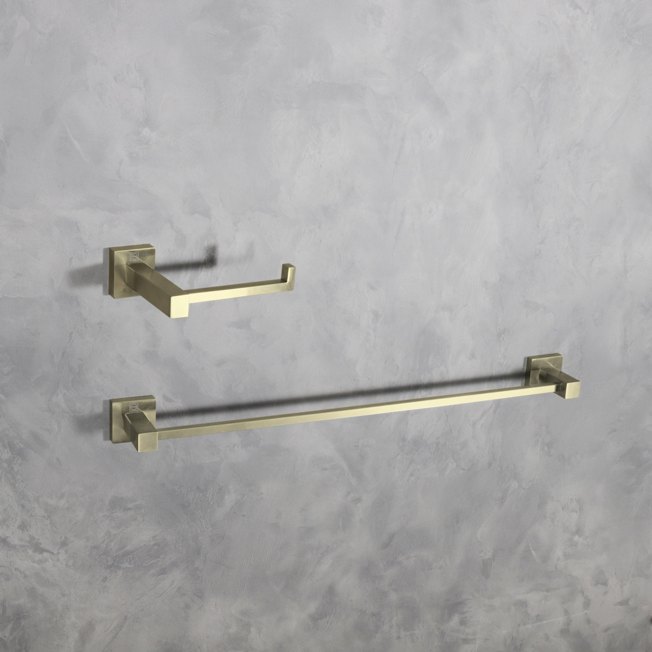 ELEGANT KITCHEN AND BATH HWB-12S2BGD Isla 2-Piece Bathroom Hardware Set in Brushed Gold