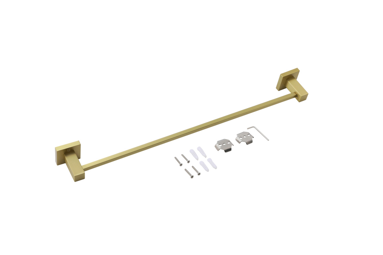 ELEGANT KITCHEN AND BATH HWB-12S2BGD Isla 2-Piece Bathroom Hardware Set in Brushed Gold