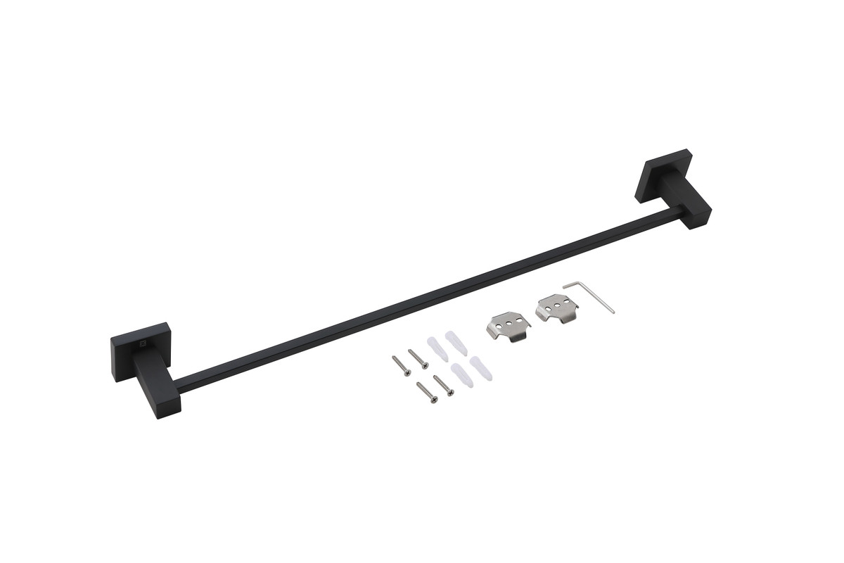 ELEGANT KITCHEN AND BATH HWB-12S2MBK Isla 2-Piece Bathroom Hardware Set in Matte Black