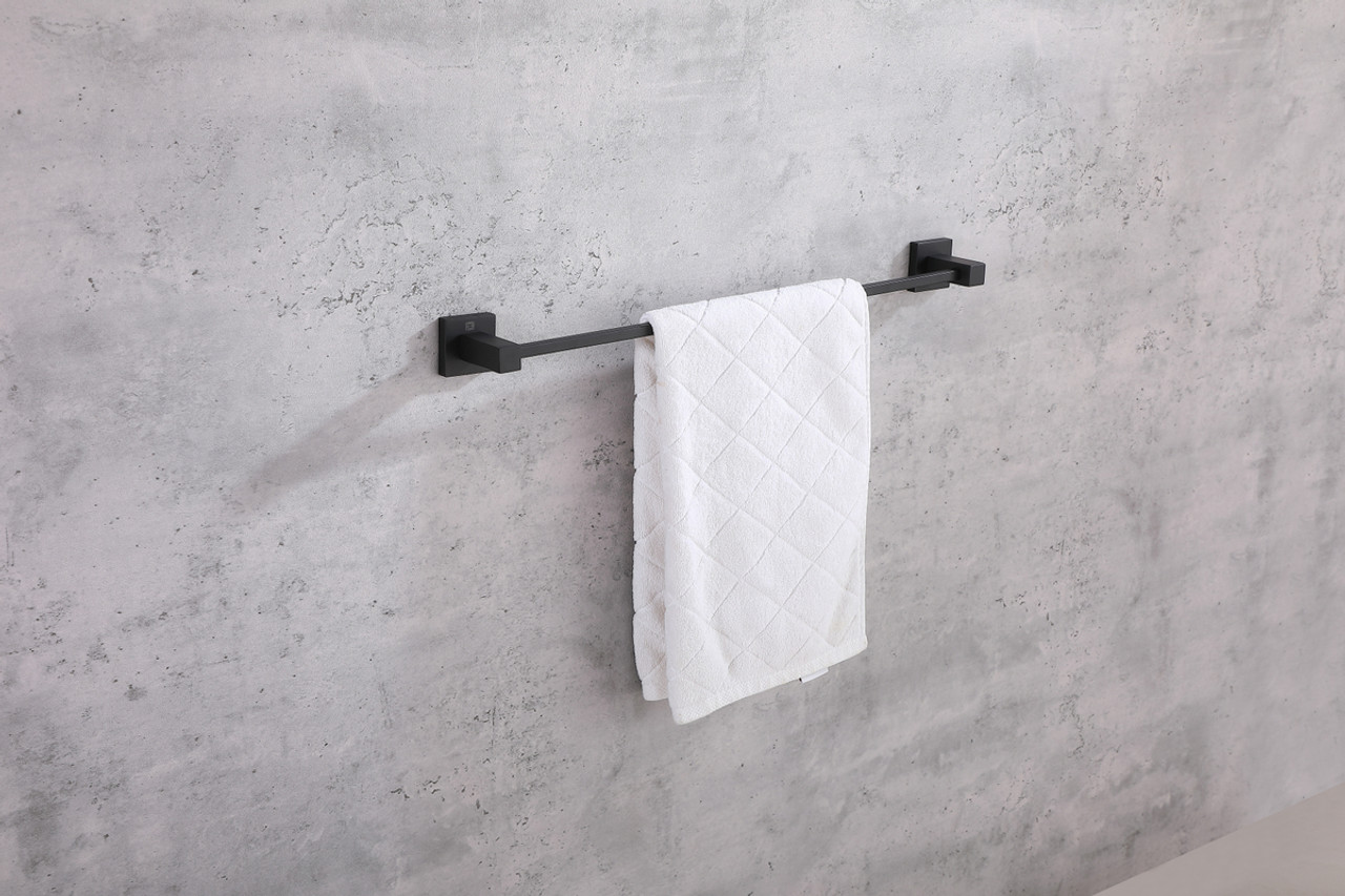 ELEGANT KITCHEN AND BATH HWB-12S3HMBK Isla 3-Piece Bathroom Hardware Set in Matte Black