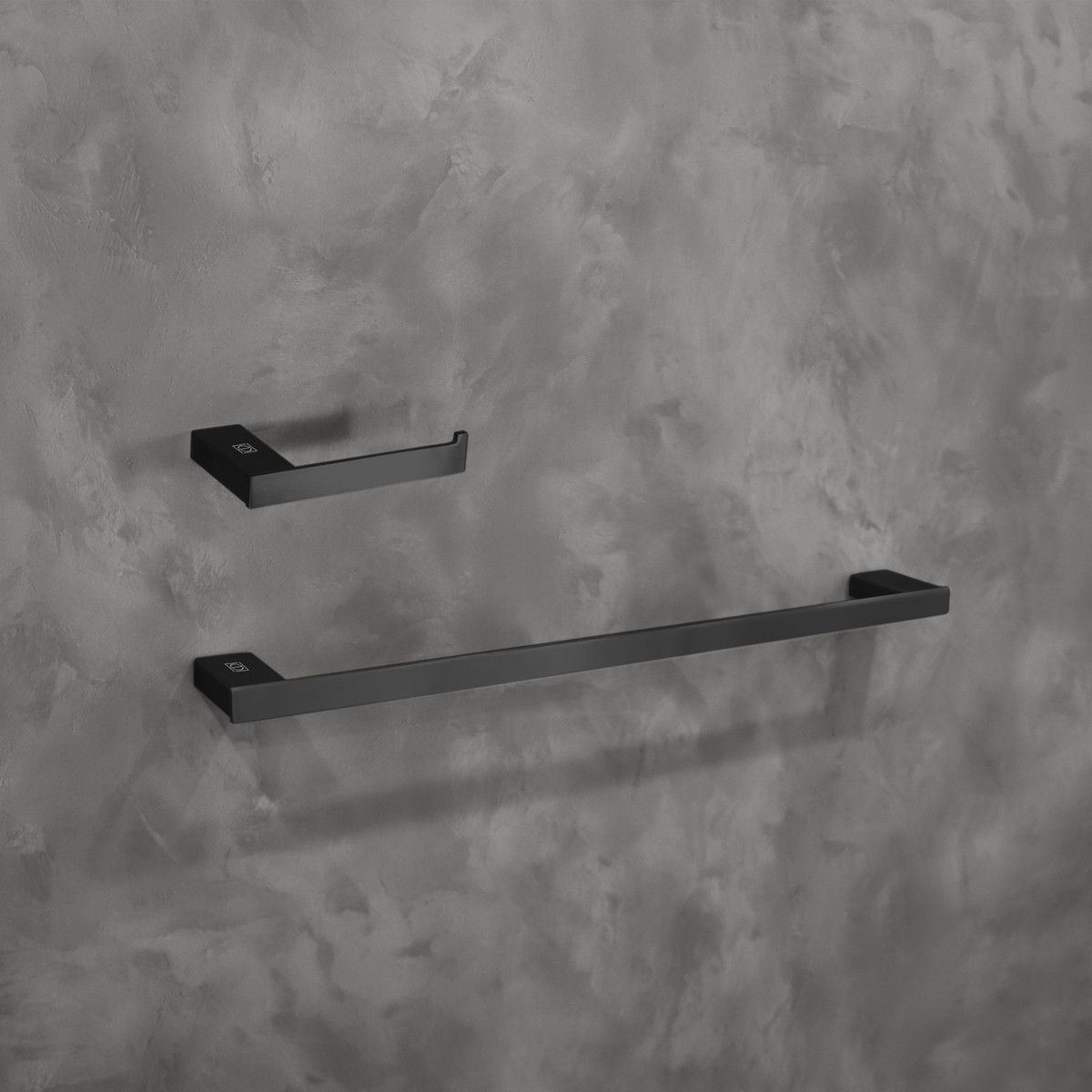 ELEGANT KITCHEN AND BATH HWB-13S2MBK Sofia 2-Piece Bathroom Hardware Set in Matte Black