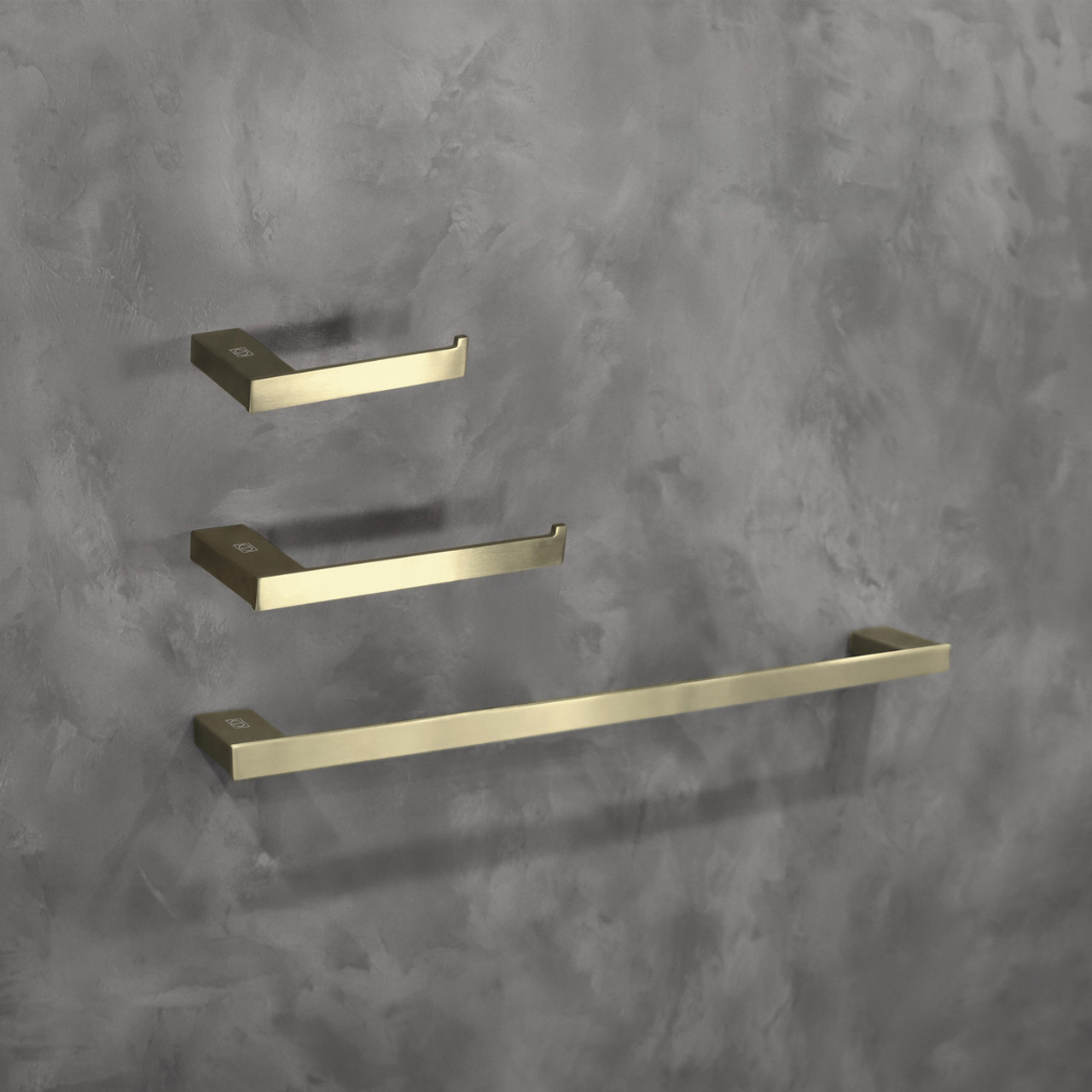 ELEGANT KITCHEN AND BATH HWB-13S3RBGD Sofia 3-Piece Bathroom Hardware Set in Brushed Gold