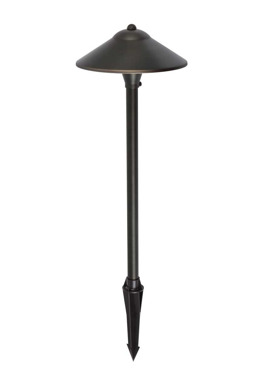 ELITCO LIGHTING P800-DB Outdoor 12V Cast Brass path light 9 inch Wide x 24 inch High in Dark Bronze