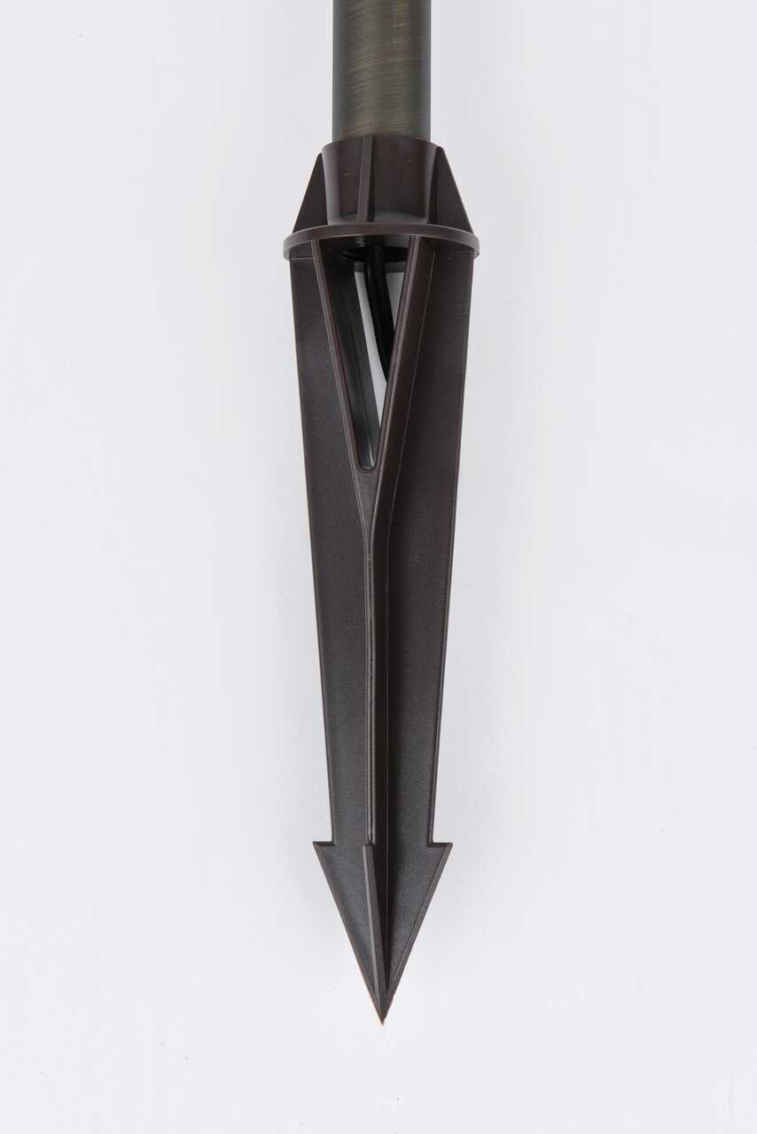 ELITCO LIGHTING P804-DB Outdoor 12V Cast Brass tier path light 9 inch Wide x 24 inch High in Dark Bronze