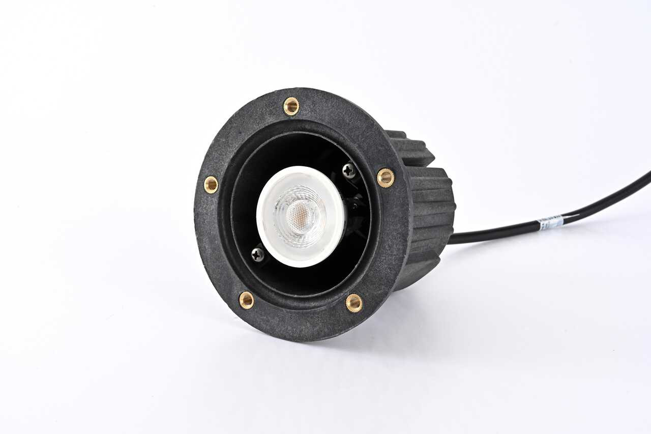 ELITCO LIGHTING W121-DB Outdoor 12V Cast Brass well light 5.25 inch Wide x 6.75 inch High in Dark Bronze