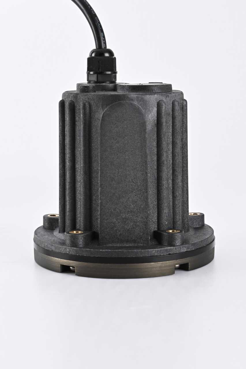 ELITCO LIGHTING W121-DB Outdoor 12V Cast Brass well light 5.25 inch Wide x 6.75 inch High in Dark Bronze