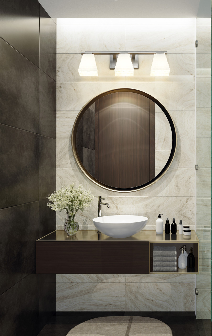 Z-LITE 7514-3V-BN 3 Light Vanity, Brushed Nickel