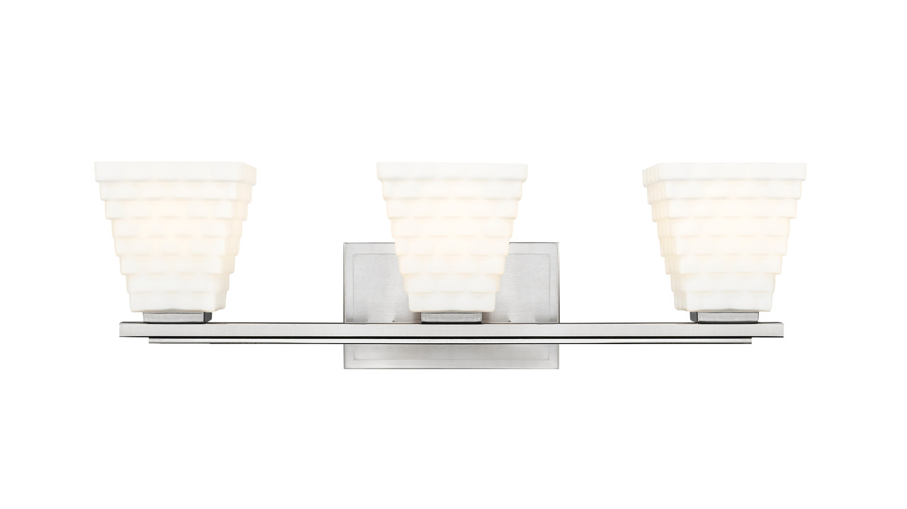 Z-LITE 7514-3V-BN 3 Light Vanity, Brushed Nickel
