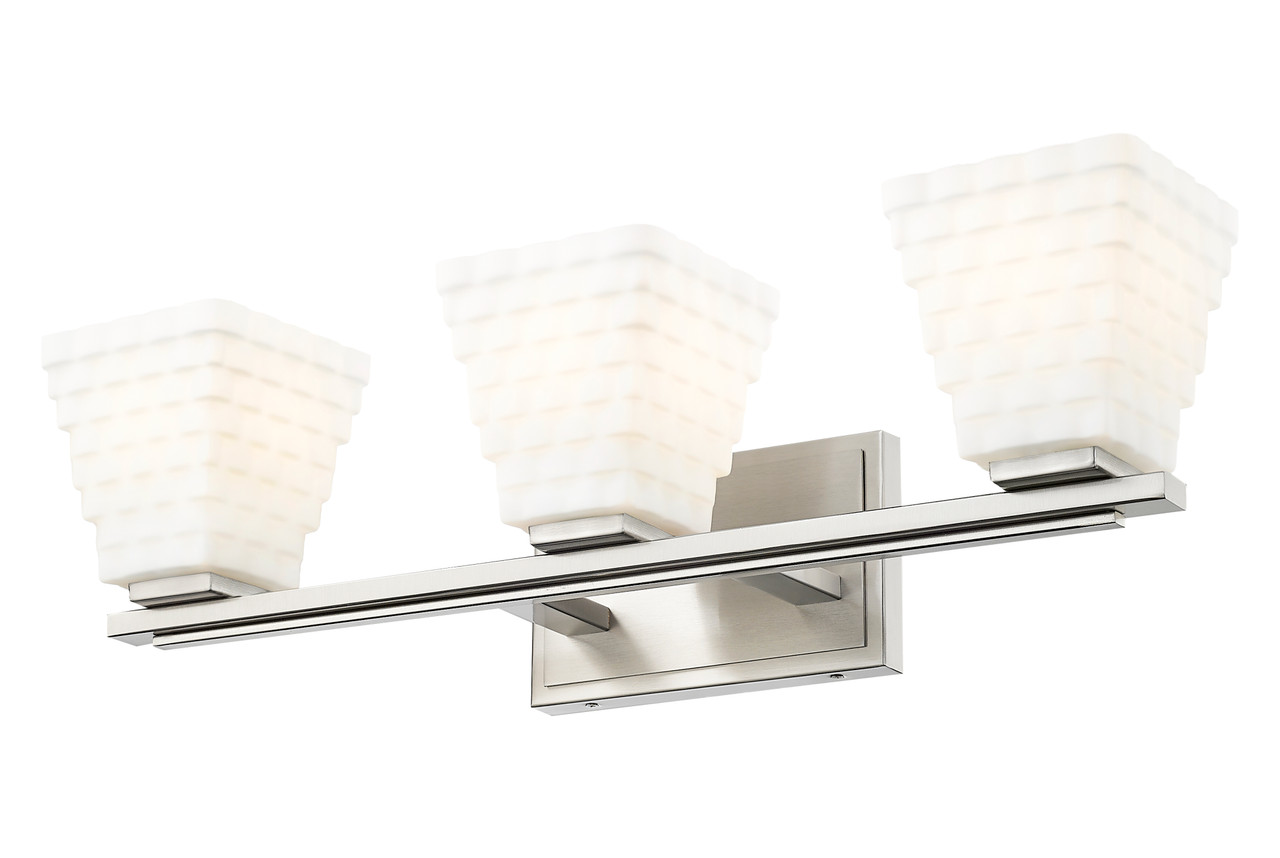 Z-LITE 7514-3V-BN 3 Light Vanity, Brushed Nickel