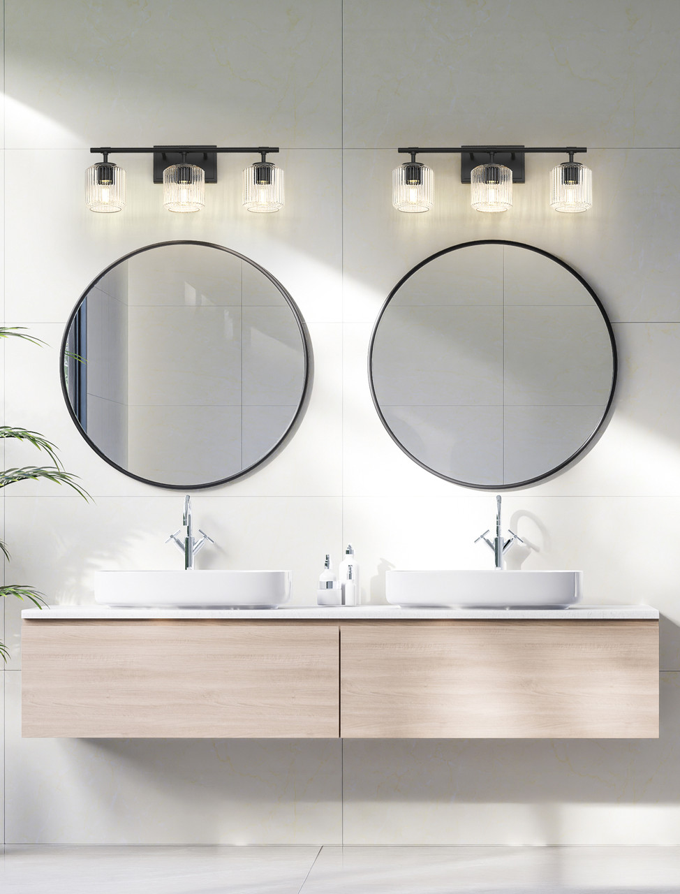 Z-LITE 7515-3V-MB 3 Light Vanity, Matte Black