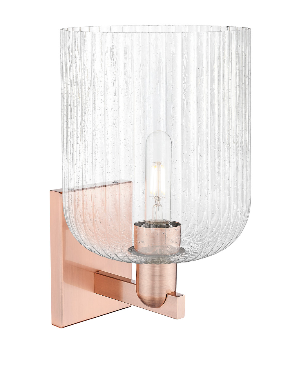 INNOVATIONS 716-1W-AC-G559-8SDY Bridal Veil 1-Light Sconce Antique Copper