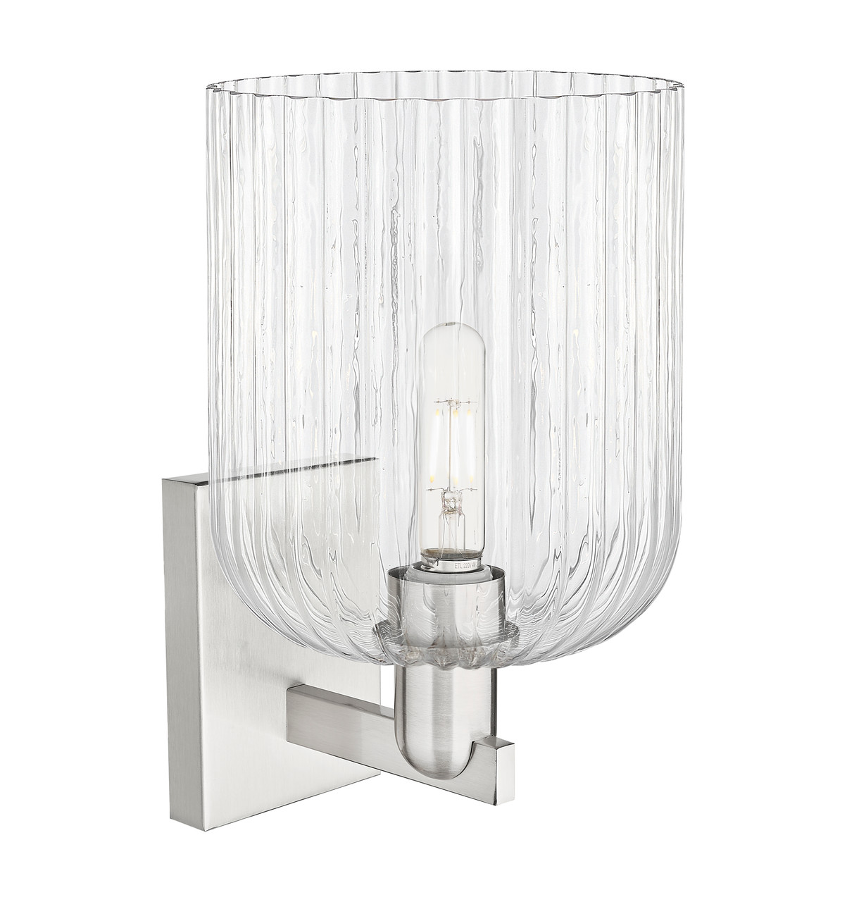 INNOVATIONS 716-1W-SN-G559-8CL Bridal Veil 1-Light Sconce Brushed Satin Nickel