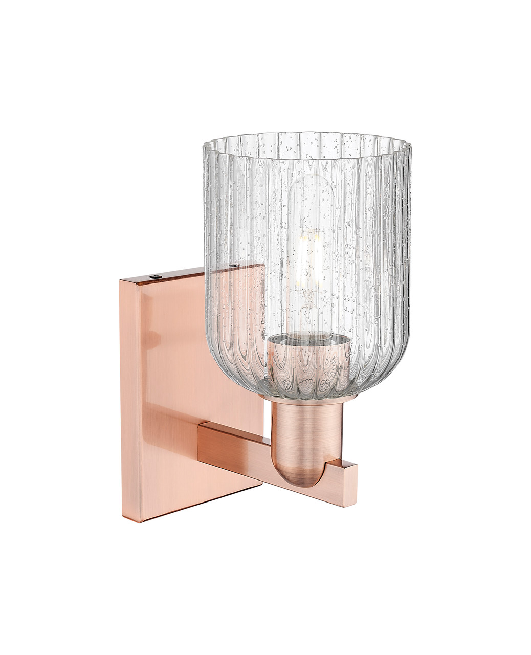 INNOVATIONS 716-1W-AC-G559-5SDY Bridal Veil 1-Light Sconce Antique Copper