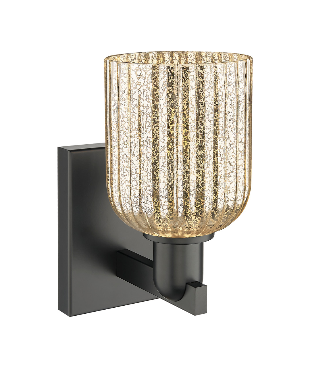 INNOVATIONS 716-1W-BK-G559-5ME Bridal Veil 1-Light Sconce Matte Black