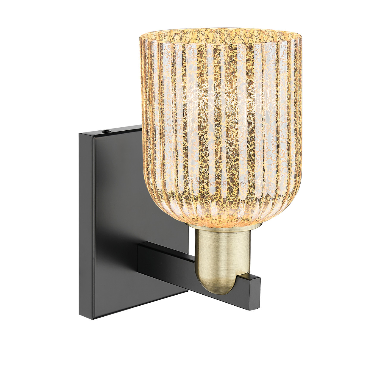 INNOVATIONS 716-1W-BAB-G559-5ME Bridal Veil 1-Light Sconce Black Antique Brass
