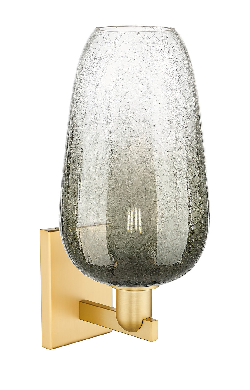 INNOVATIONS 716-1W-SG-G484-7SL Brookhaven Flute 1-Light Sconce Satin Gold