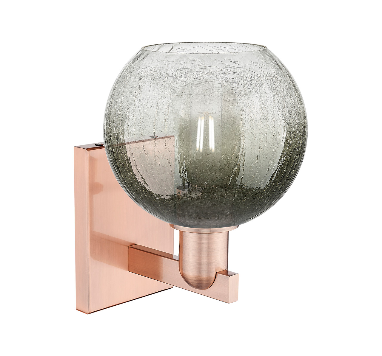 INNOVATIONS 716-1W-AC-G483-8SL Brookhaven Globe 1-Light Sconce Antique Copper