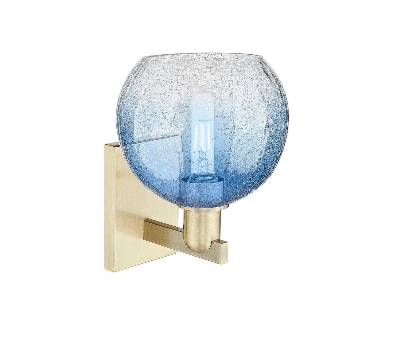 INNOVATIONS 716-1W-AB-G483-8SB Brookhaven Globe 1-Light Sconce Antique Brass