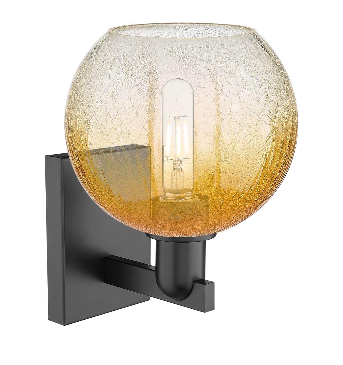 INNOVATIONS 716-1W-BK-G483-8AM Brookhaven Globe 1-Light Sconce Matte Black