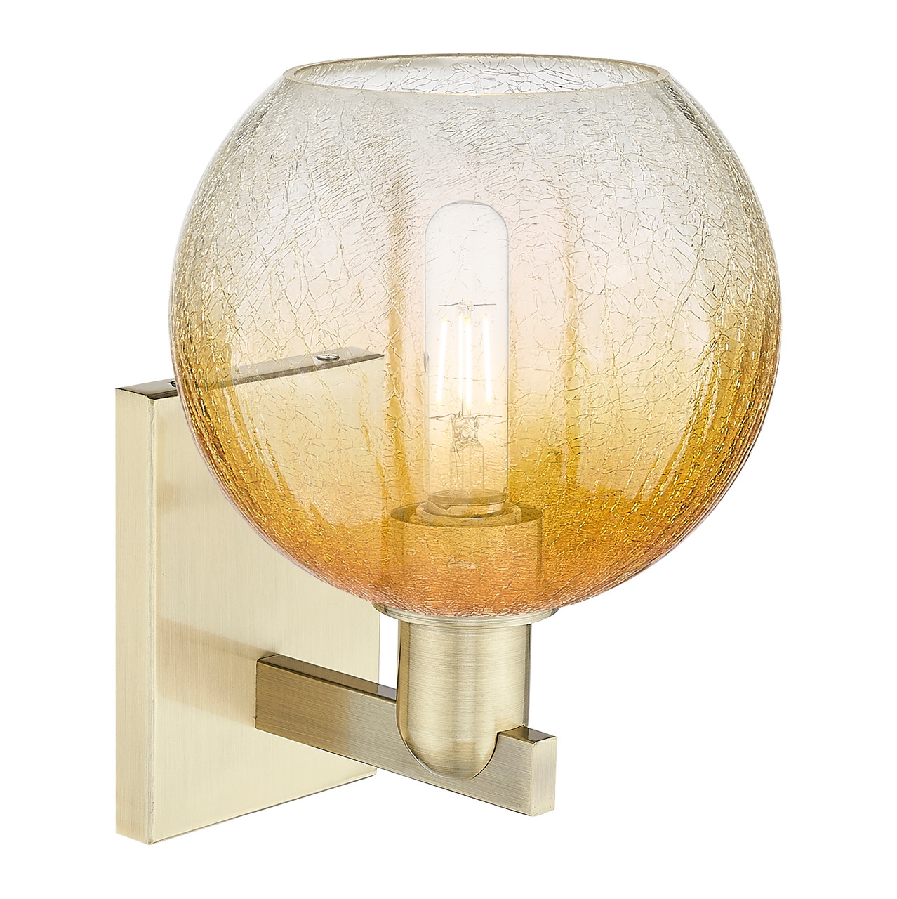 INNOVATIONS 716-1W-AB-G483-8AM Brookhaven Globe 1-Light Sconce Antique Brass